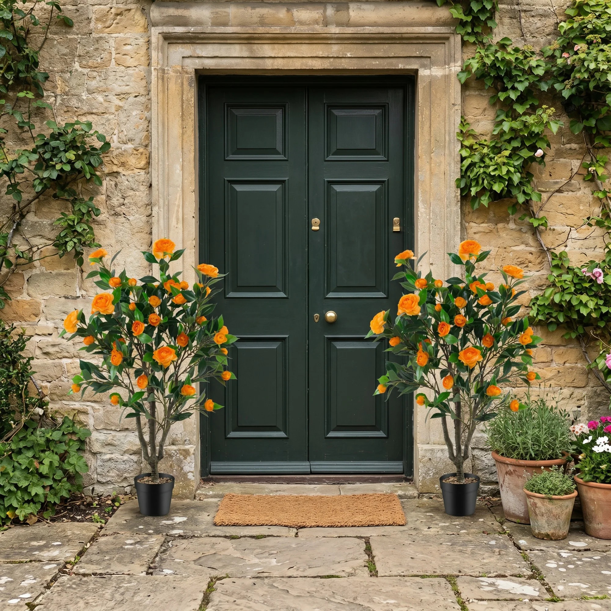 40" Artificial Flowering Tree in Pot | Wayfair North America