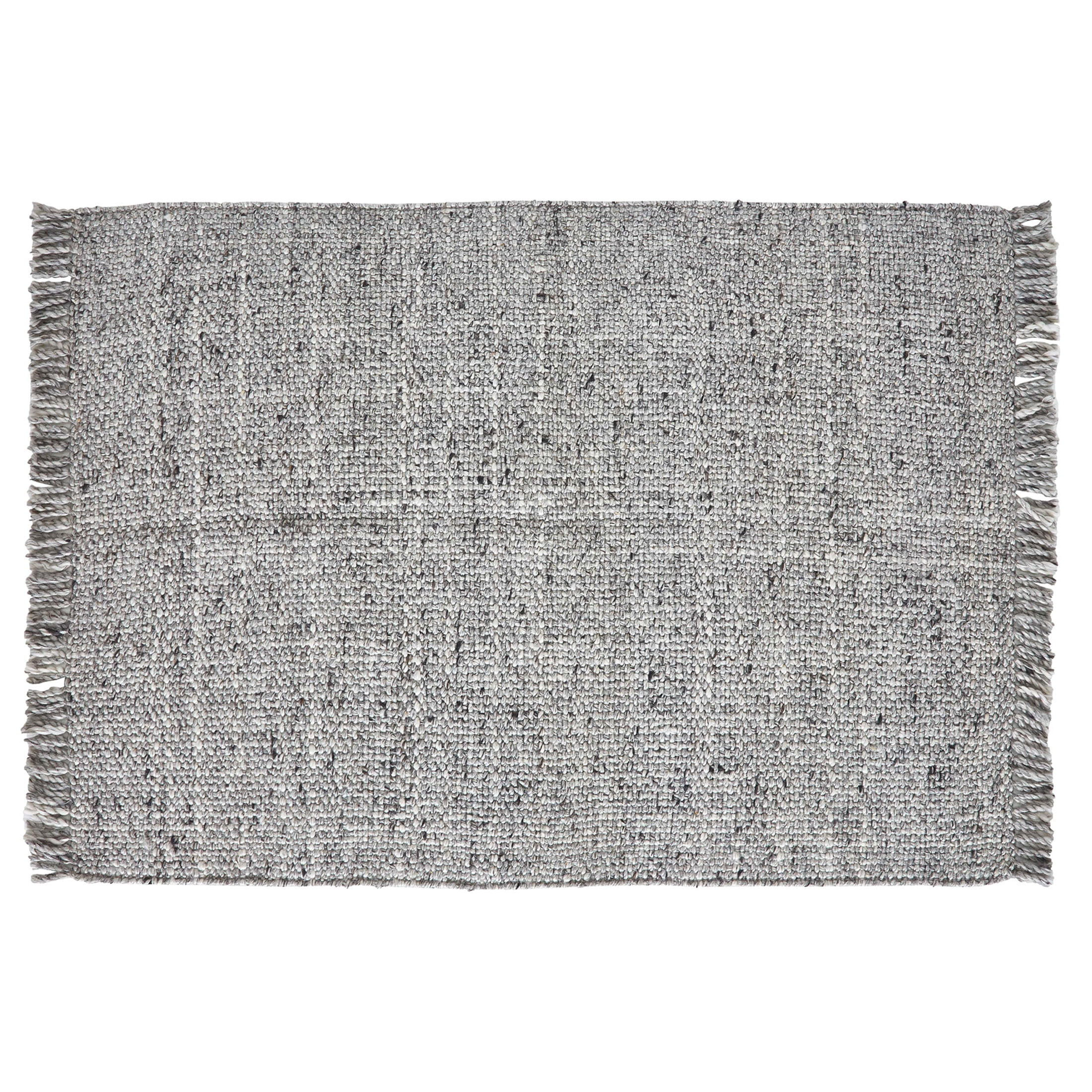 Better Homes & Gardens Light Grey Handwoven Plaid Wool Scatter Accent Rug, 30" x 46" | Walmart (US)