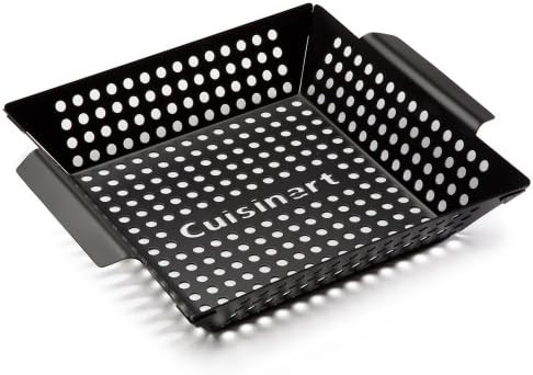 Cuisinart 11" x 11" Non-Stick Grill Wok, Perforated BBQ Grill Basket for Grilling Veggies, Meat &... | Amazon (US)