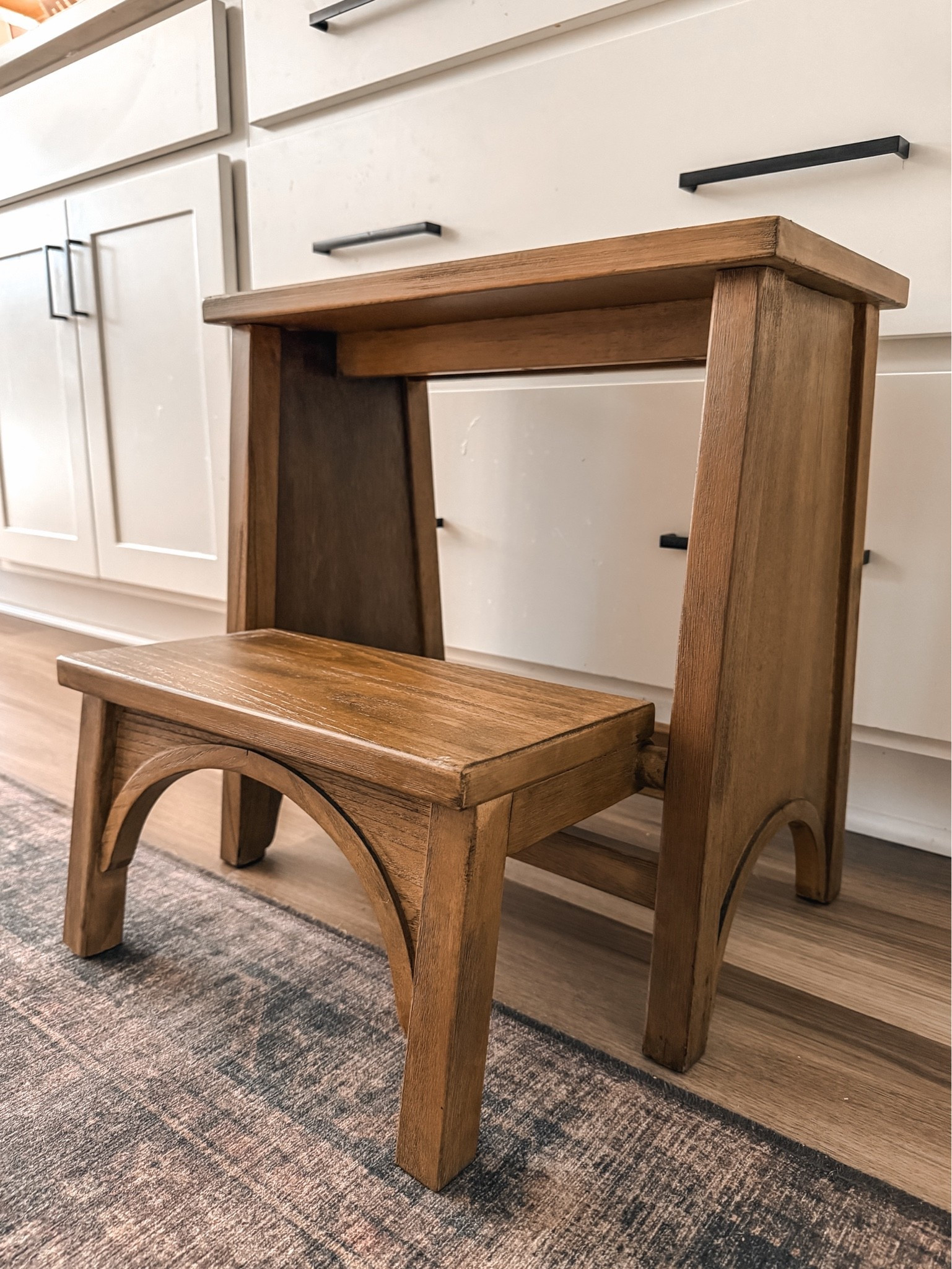 Picked this stool up because a girl is tired of climbing up on the counters 😅 I absolutely love the oak stain! It also comes in a really pretty dark color!

Kitchen essentials, kitchen styling, cozy home finds

#LTKHome