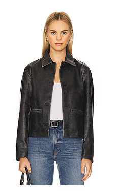 Free People x We The Free Hera Faux Leather Jacket In Black from Revolve.com | Revolve Clothing (Global)