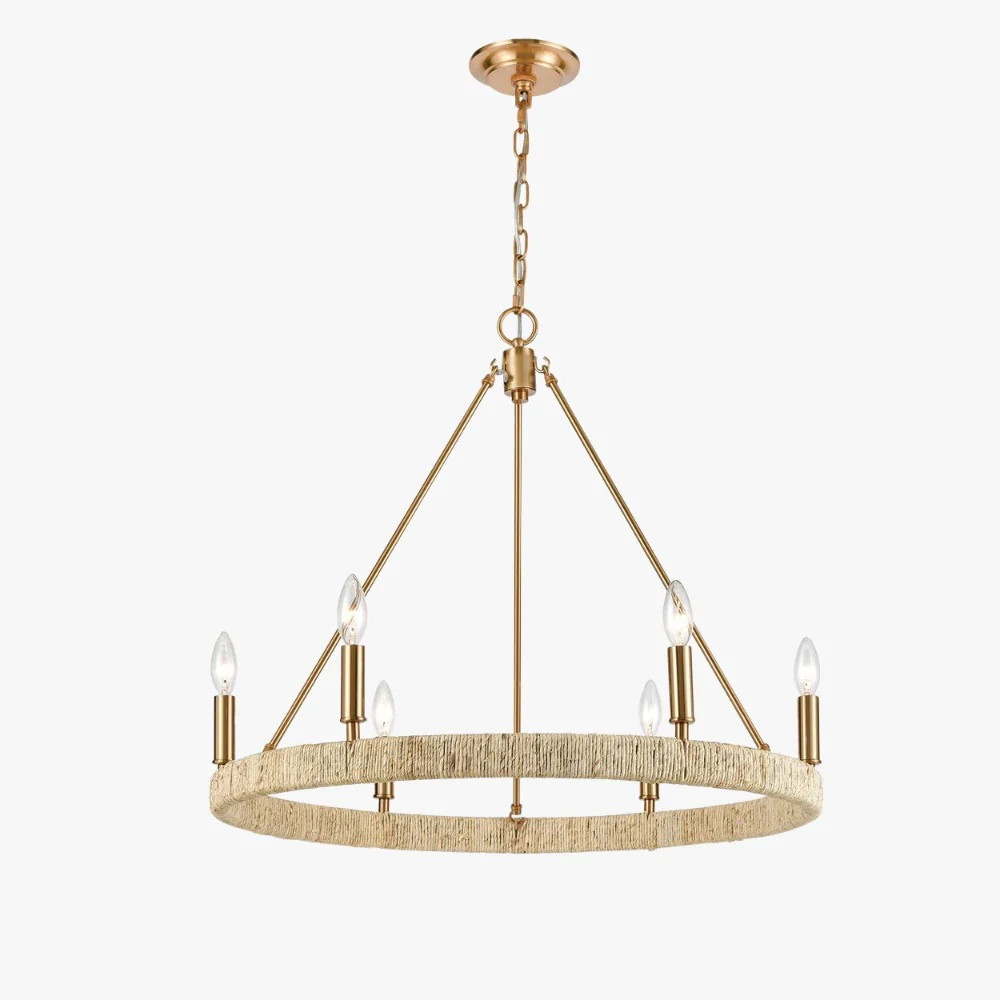 Anguilla Abaca Rope Chandelier | Dear Keaton