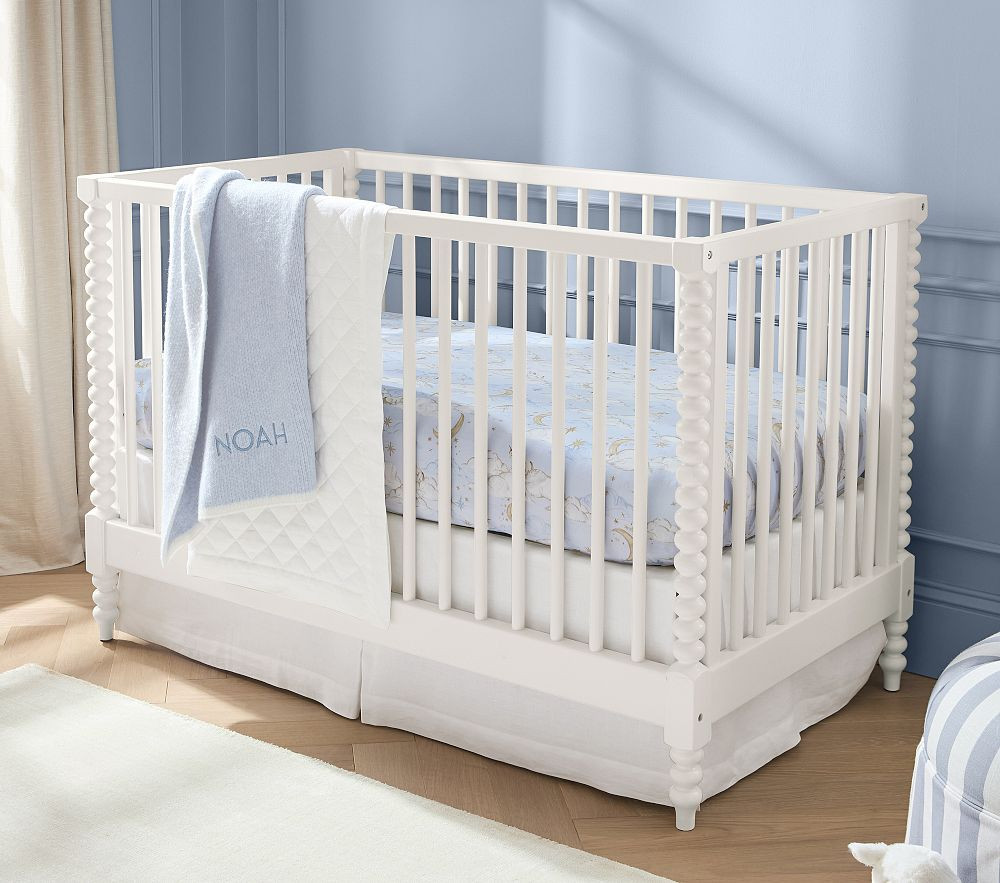 Chris Loves Julia Heritage White Turned Wood Convertible Crib | Pottery Barn Kids
