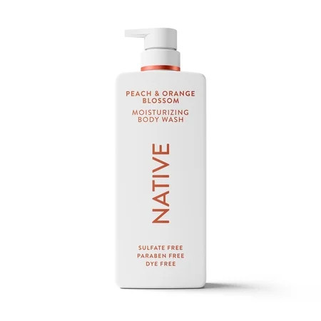 Native Peach & Orange Blossom Moisturizing Body Wash 22 fl oz | Walmart (US)