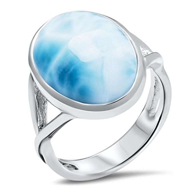 Marahlago - Larimar Basic Oval Ring | Amazon (US)