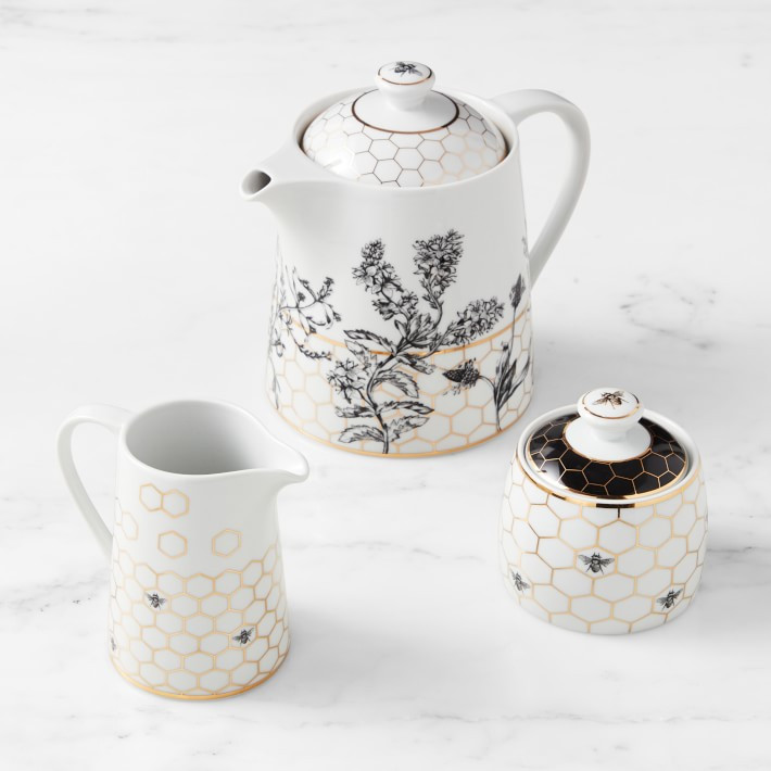 Honeycomb Teapot with Cream & Sugar Set | Williams-Sonoma