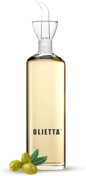 Olietta Olive Oil Dispenser Bottle Borosilicate Glass - Non Drip Oil Dispenser for Kitchen, Leak ... | Amazon (US)