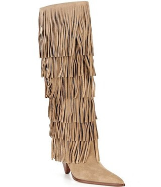 Michael Kors Jayla Suede Fringe Tall Boots | Dillard's | Dillard's
