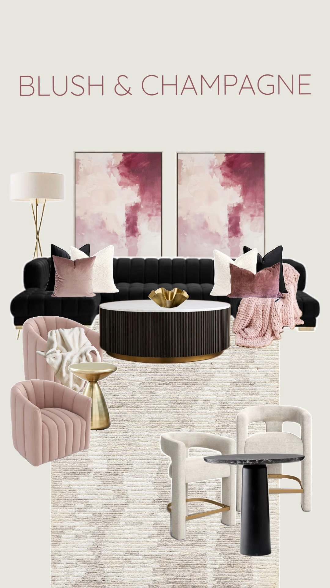 Blush & Champagne living room decor inspo 💗✨

#LTKSaleAlert #LTKHome #LTKStyleTip