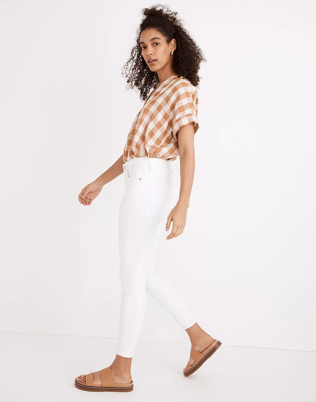 9" Mid-Rise Skinny Crop Jeans in Pure White | Madewell