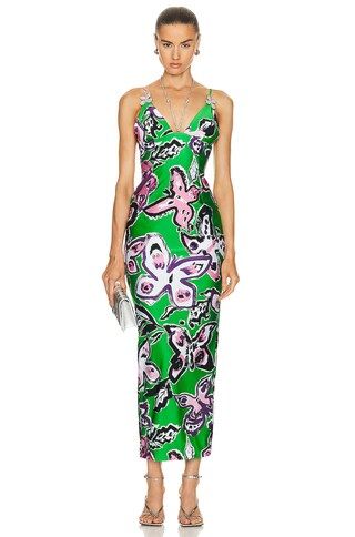 Butterfly Printed Maxi Dress | FWRD 