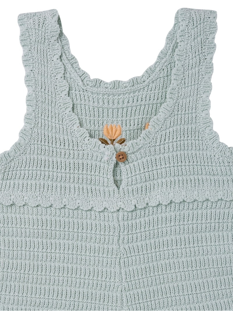Modern Moments by Gerber Toddler Girl Sweater Knit Romper, Sizes 12 Months - 5T | Walmart (US)