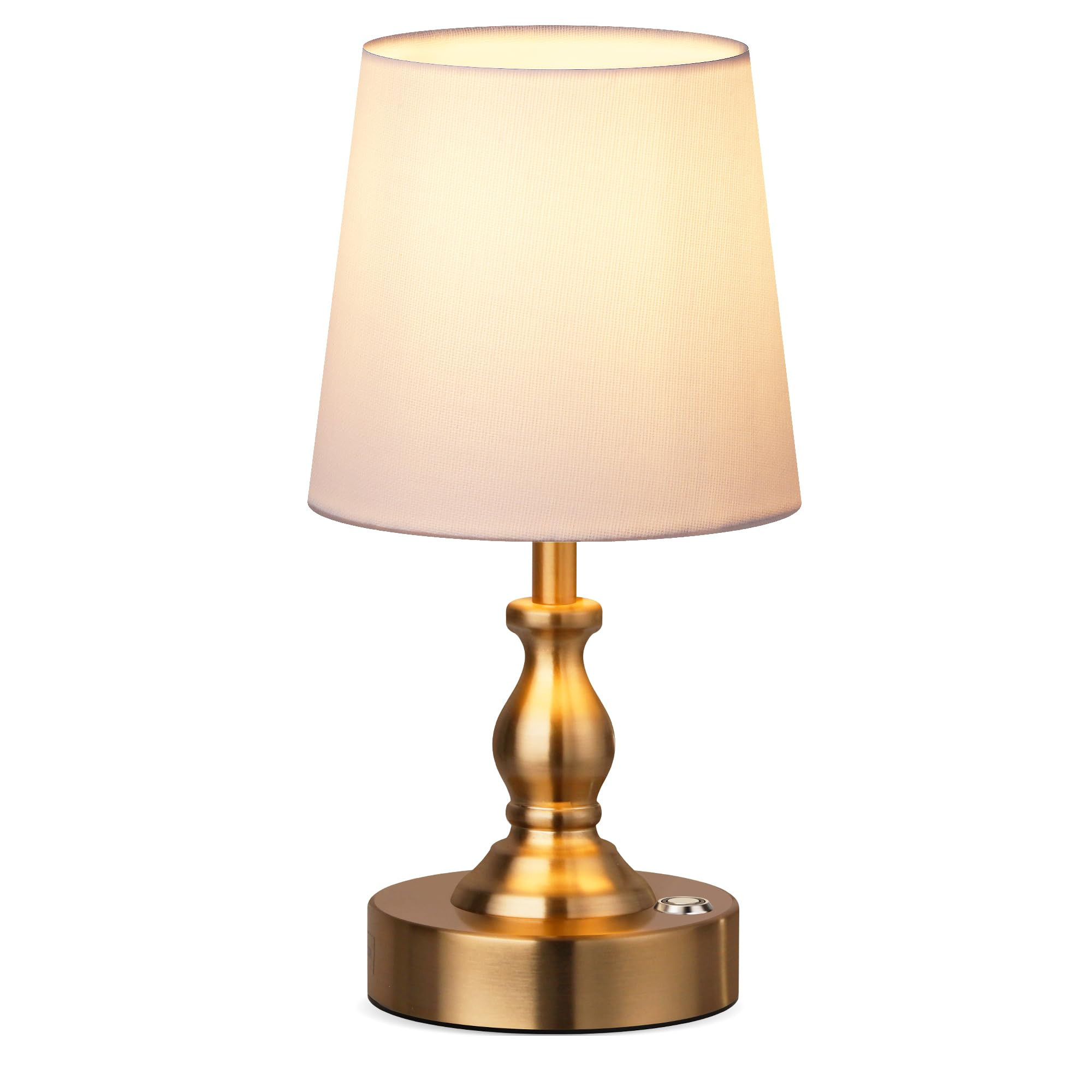 PARTPHONER Mini Cordless LED Table Lamp, 5200mAh Rechargeable Battery Operated Lamp, 3-Level Brig... | Amazon (US)