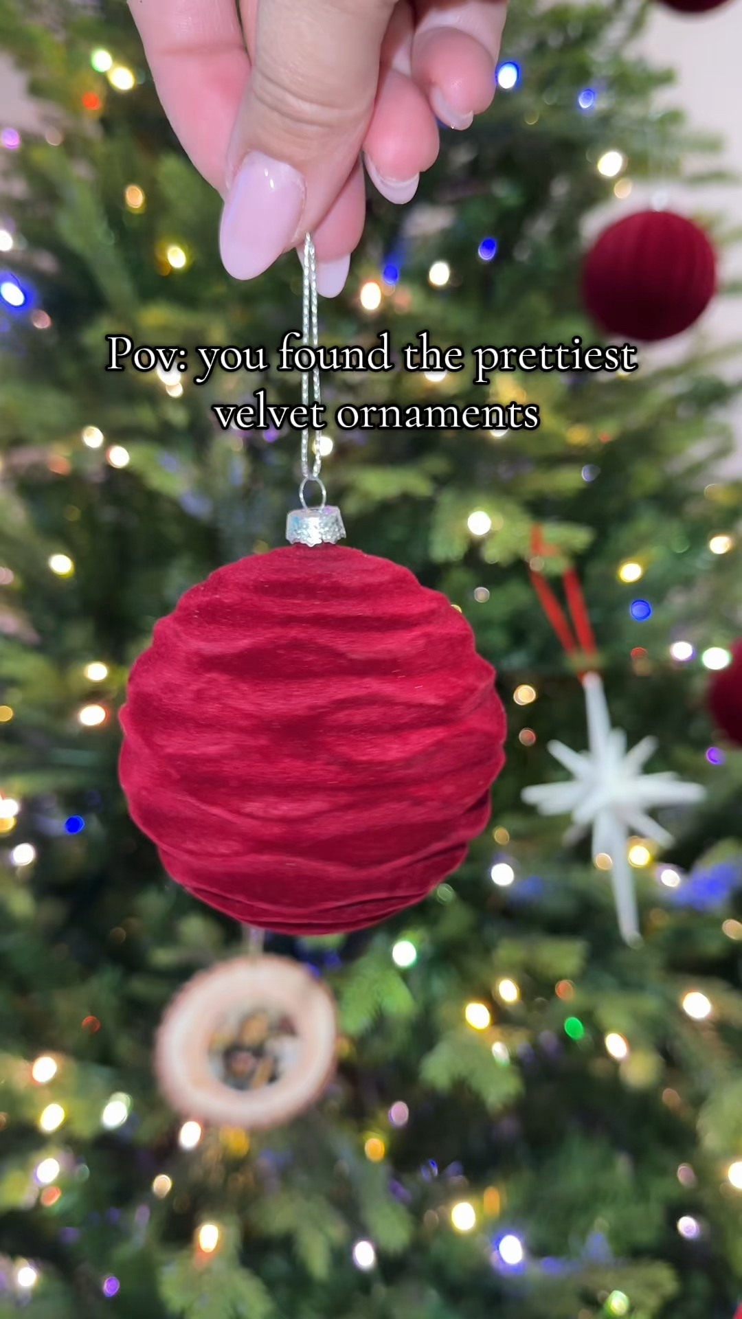 The prettiest ornaments! Waiting for my velvet ribbons to arrive to finish off this beautiful tree!! #velvetornaments #christmastree #holidaydecor #christmas #christmasdecor 

#LTKHoliday #LTKGiftGuide #LTKHome