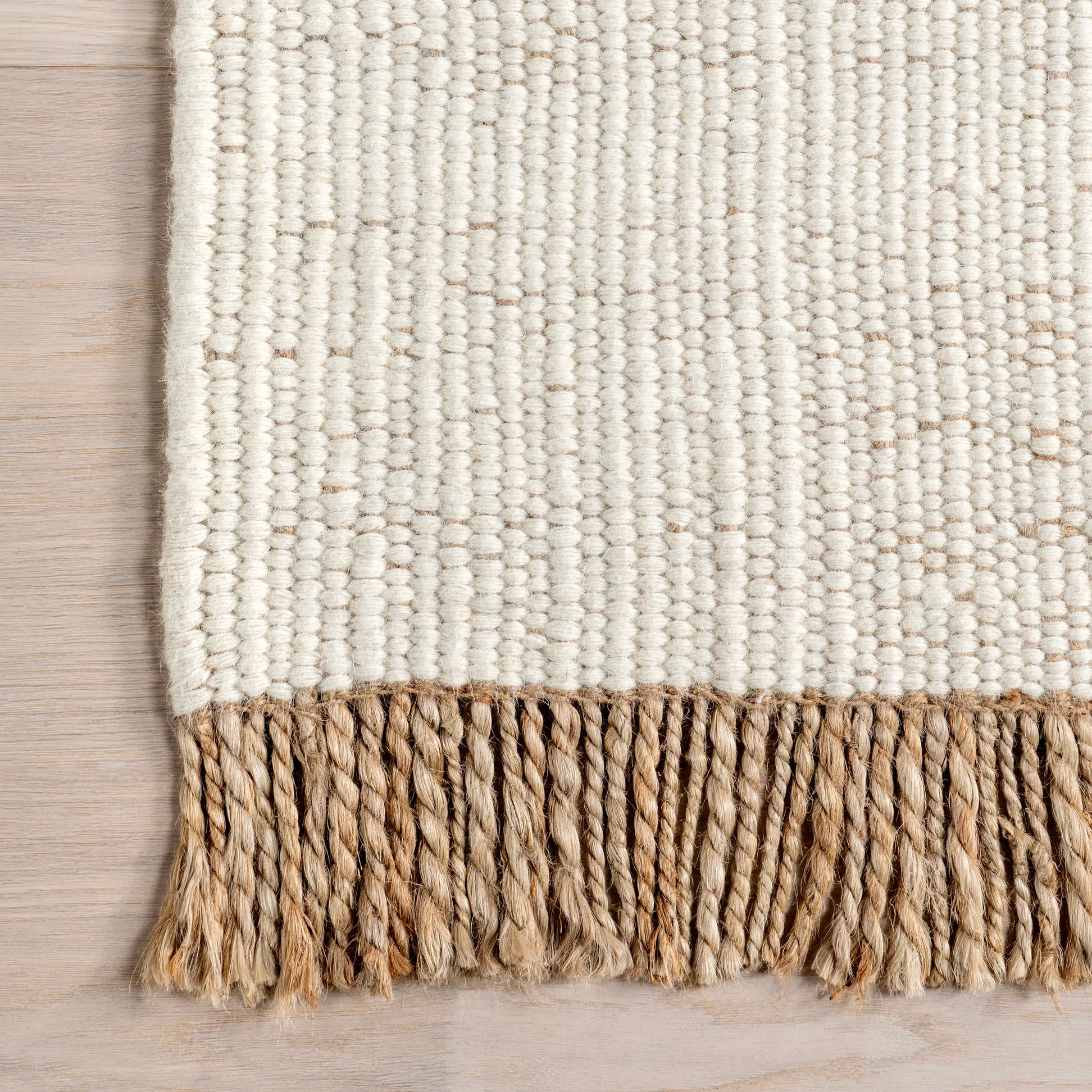 Belinda Striped Fringed Rug | Rust | Rugs USA