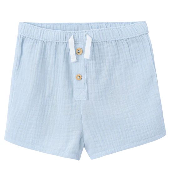 Infant & Toddler Boys Blue Gauze Shorts | Gerber Childrenswear