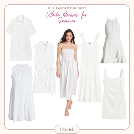 Say hello to summer without stretching your wallet! 👋☀️ Our round-up of budget-friendly white dresses is perfect for those looking for style on a shoestring. These versatile pieces offer the ideal mix of comfort, chic, and affordability. Be it for a beach day or a brunch date, these white dresses will keep you stylish all summer. Shop your favorites via the link in our bio. #BudgetFriendlyFashion #WhiteDresses #LTKunder50 #SummerStyle

#LTKunder50 #LTKfit #LTKstyletip