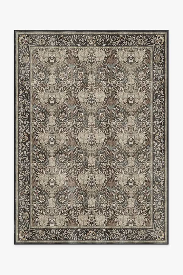 Morris & Co. Honeysuckle & Tulip Indigo Rug | Ruggable | Ruggable