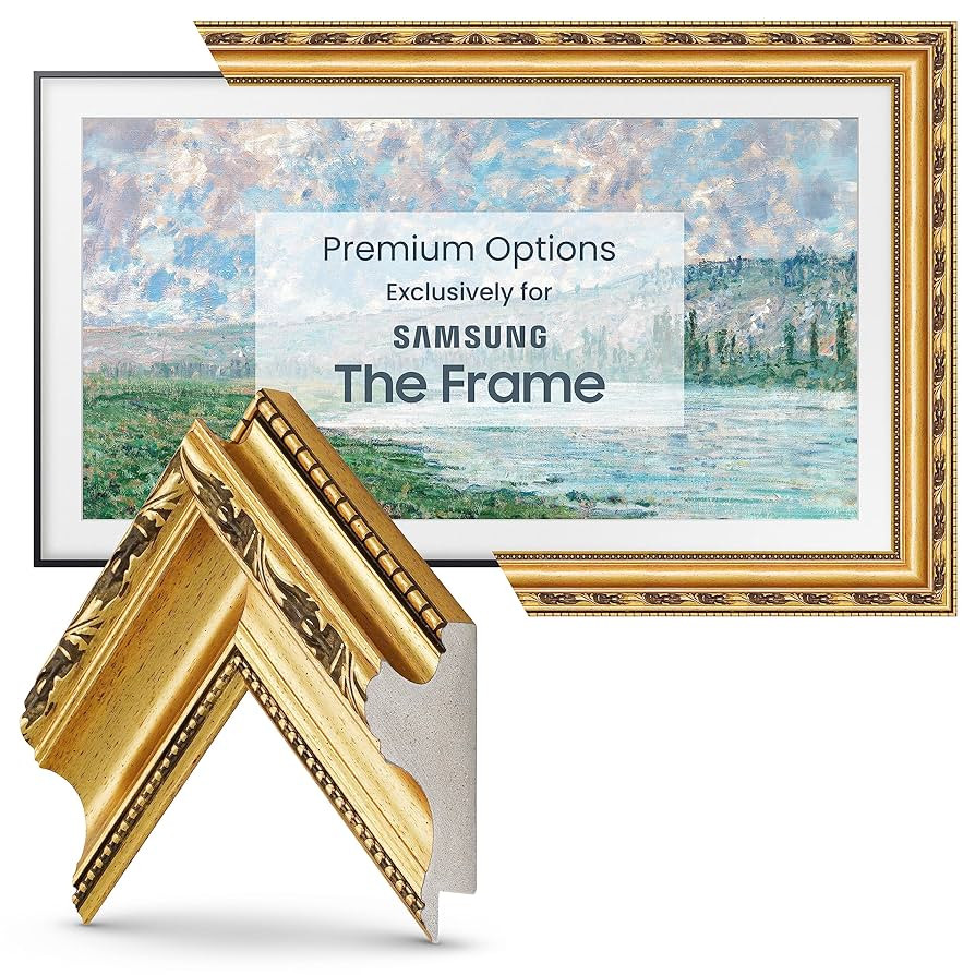 Frame My TV Deco TV Frames - Ornate Gold Smart Frame Compatible ONLY with Samsung The Frame TV an... | Amazon (US)