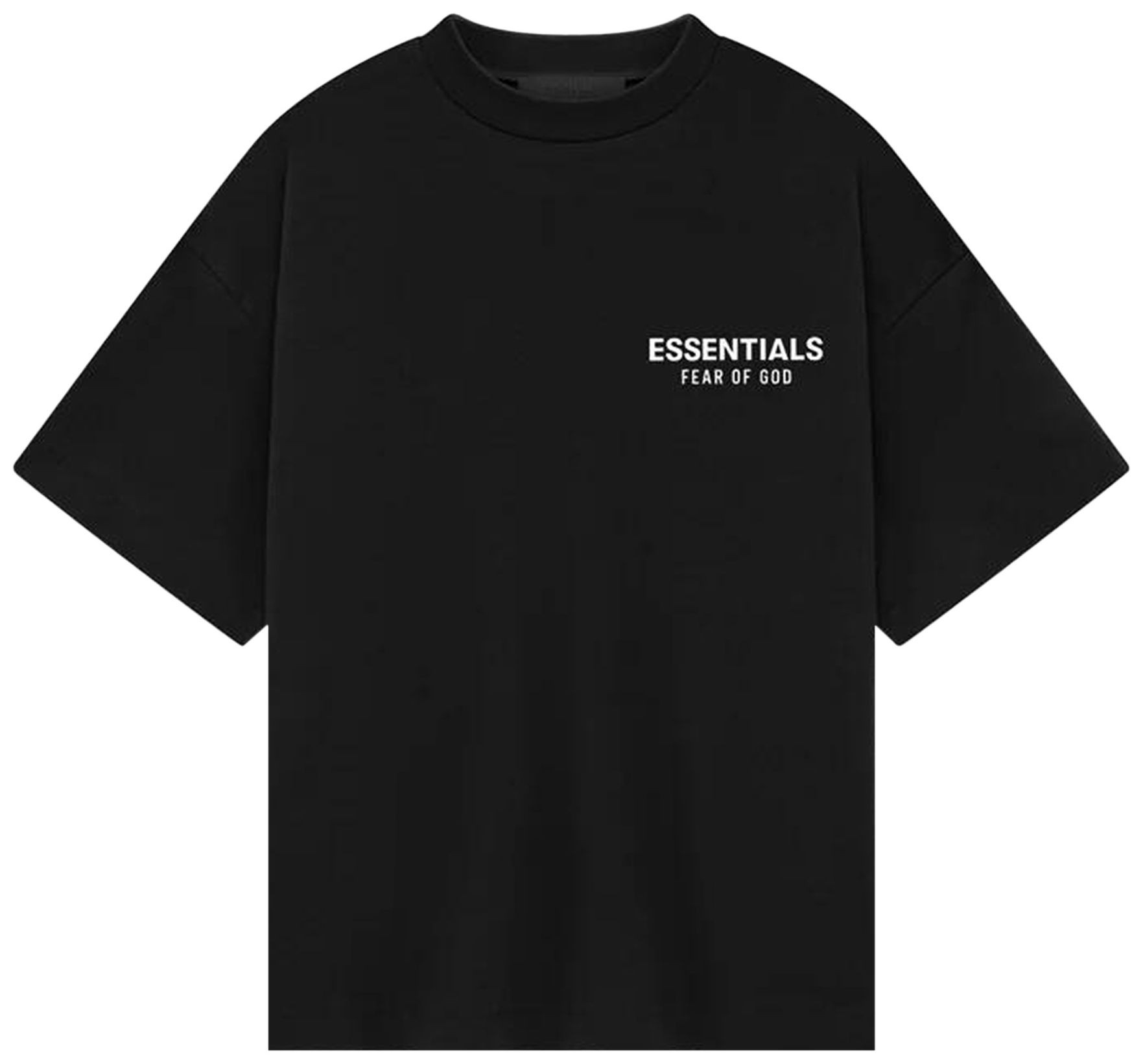 Fear of God Essentials Kids Jersey Crewneck Tee 'Black' | GOAT