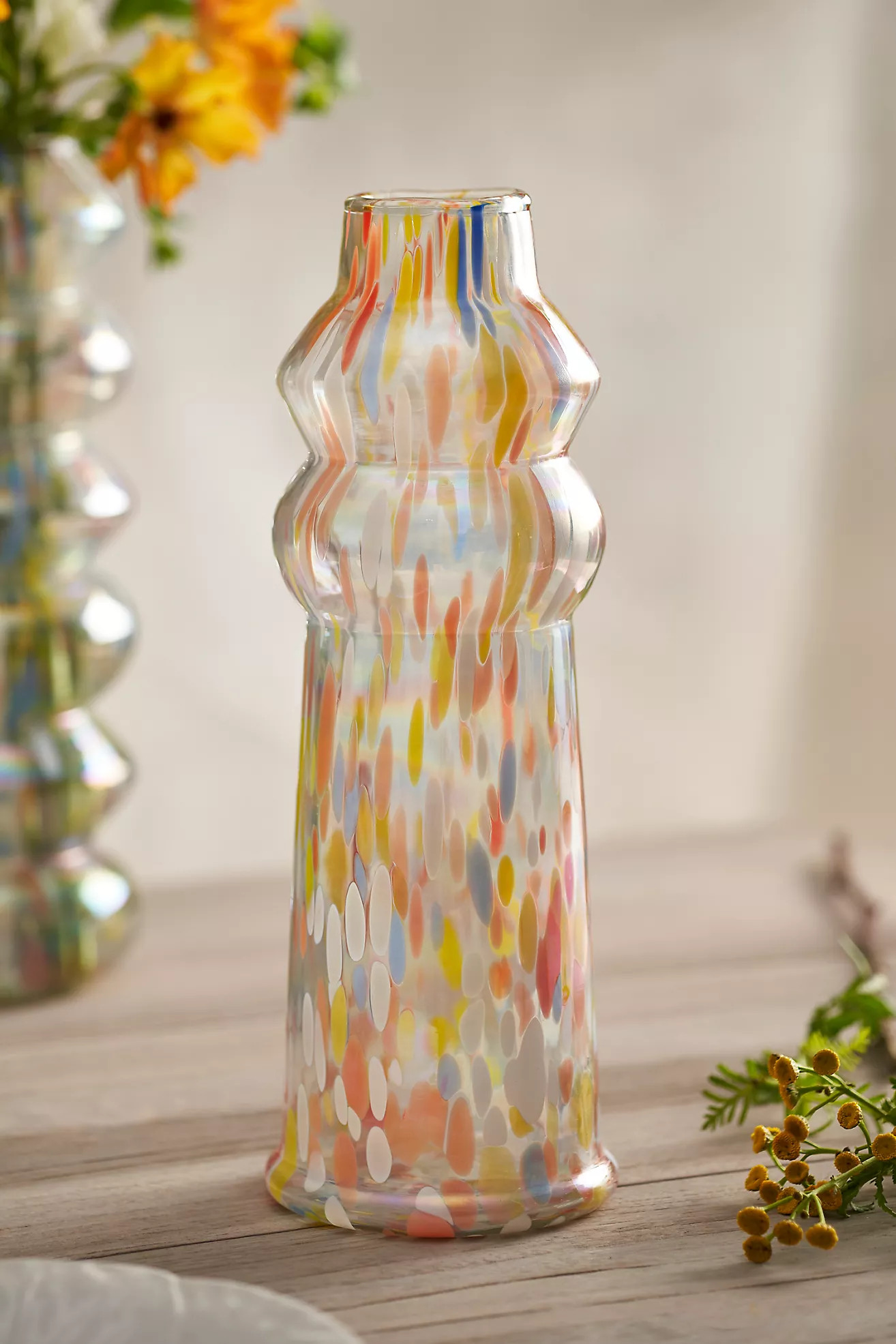 Luster Confetti Bubble Banded Vase | Anthropologie (US)