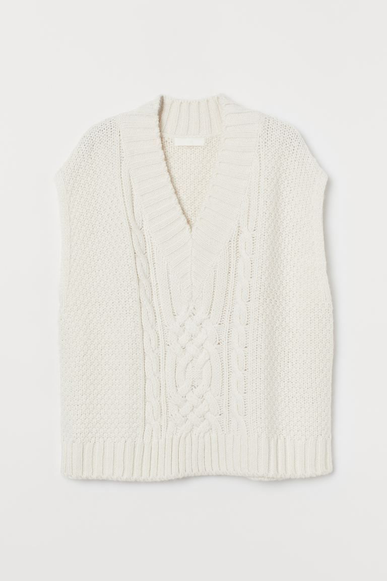 Cable-knit Sweater Vest | H&M (US + CA)