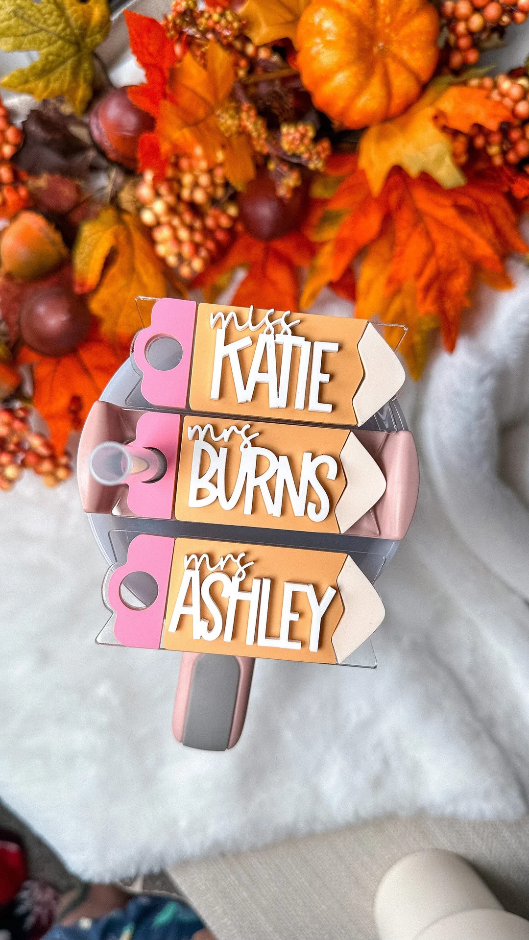 Christmas Gift for Teacher Stanley Topper Pencil Tumbler Name Plate Teacher Stanley Name Plate Te... | Etsy (US)