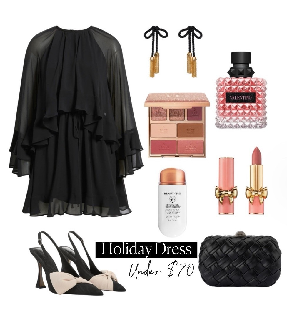 Holiday party
Christmas party
Dress 
High heels
Bow heels 

#LTKHoliday #LTKSaleAlert #LTKFindsUnder100