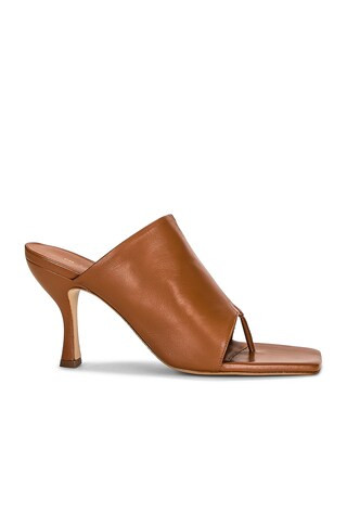 GIA BORGHINI x Pernille Teisbaek Flip Flop Mule in Brown | FWRD | FWRD 