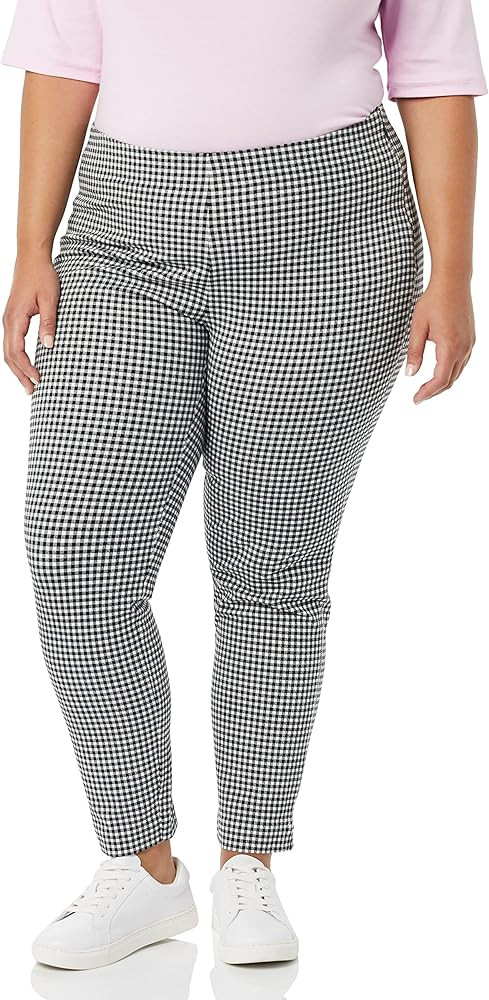Amazon Essentials Women's Slim-Fit Bi-Stretch Side Zip Ankle Pant | Amazon (US)