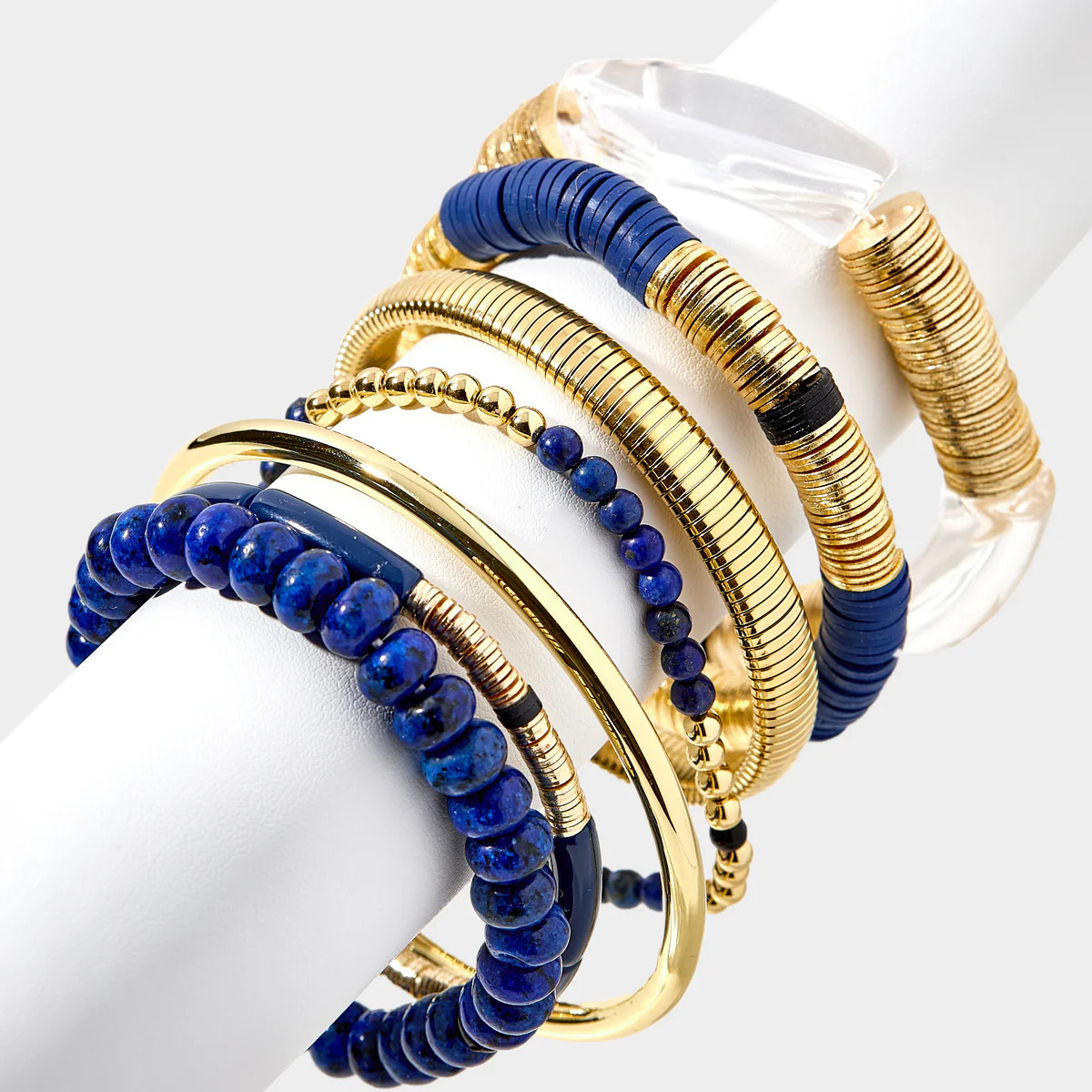 Navy Gameday Bracelet Stack | Allie + Bess