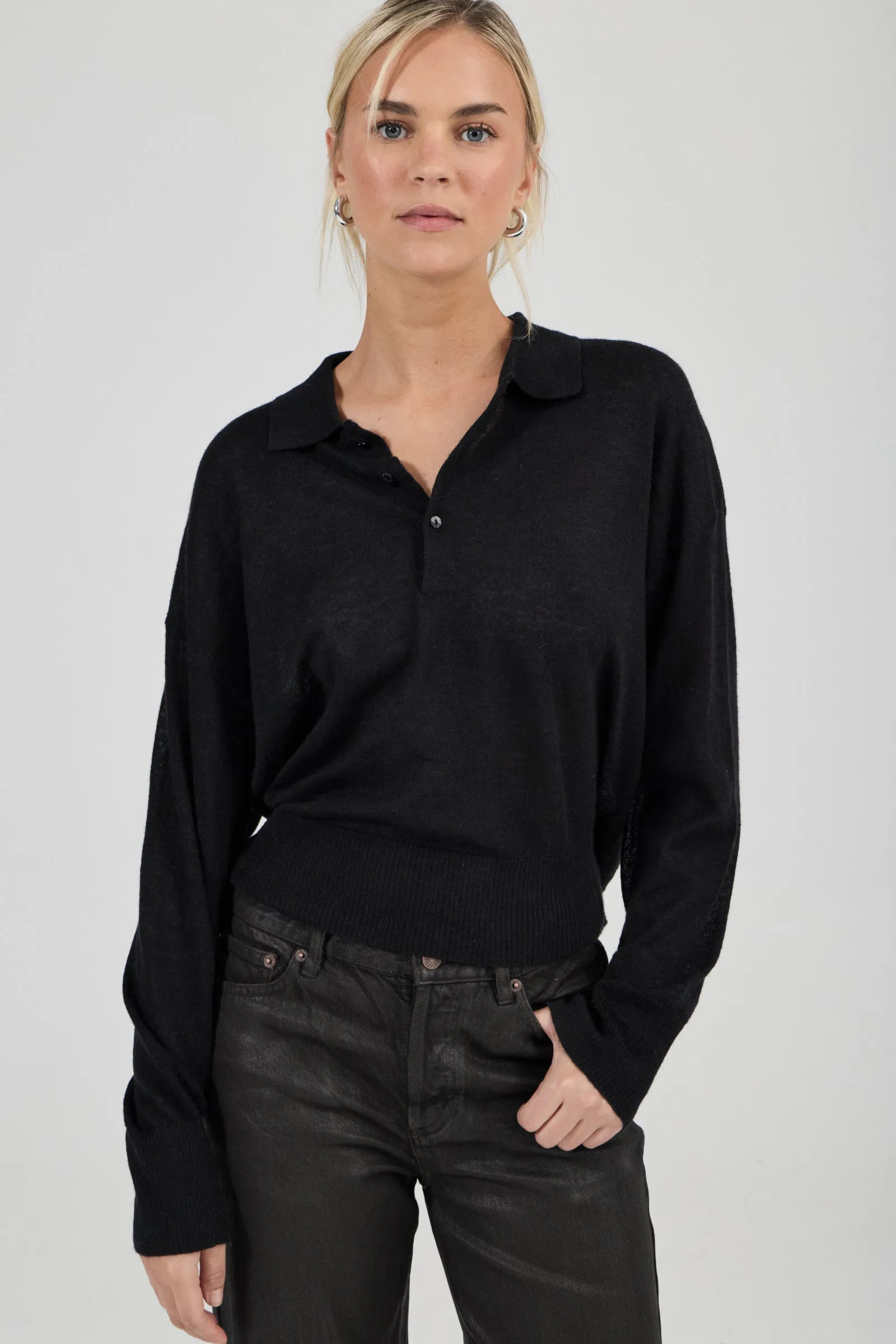 Amelie Knit Polo | Rolla's Jeans APAC