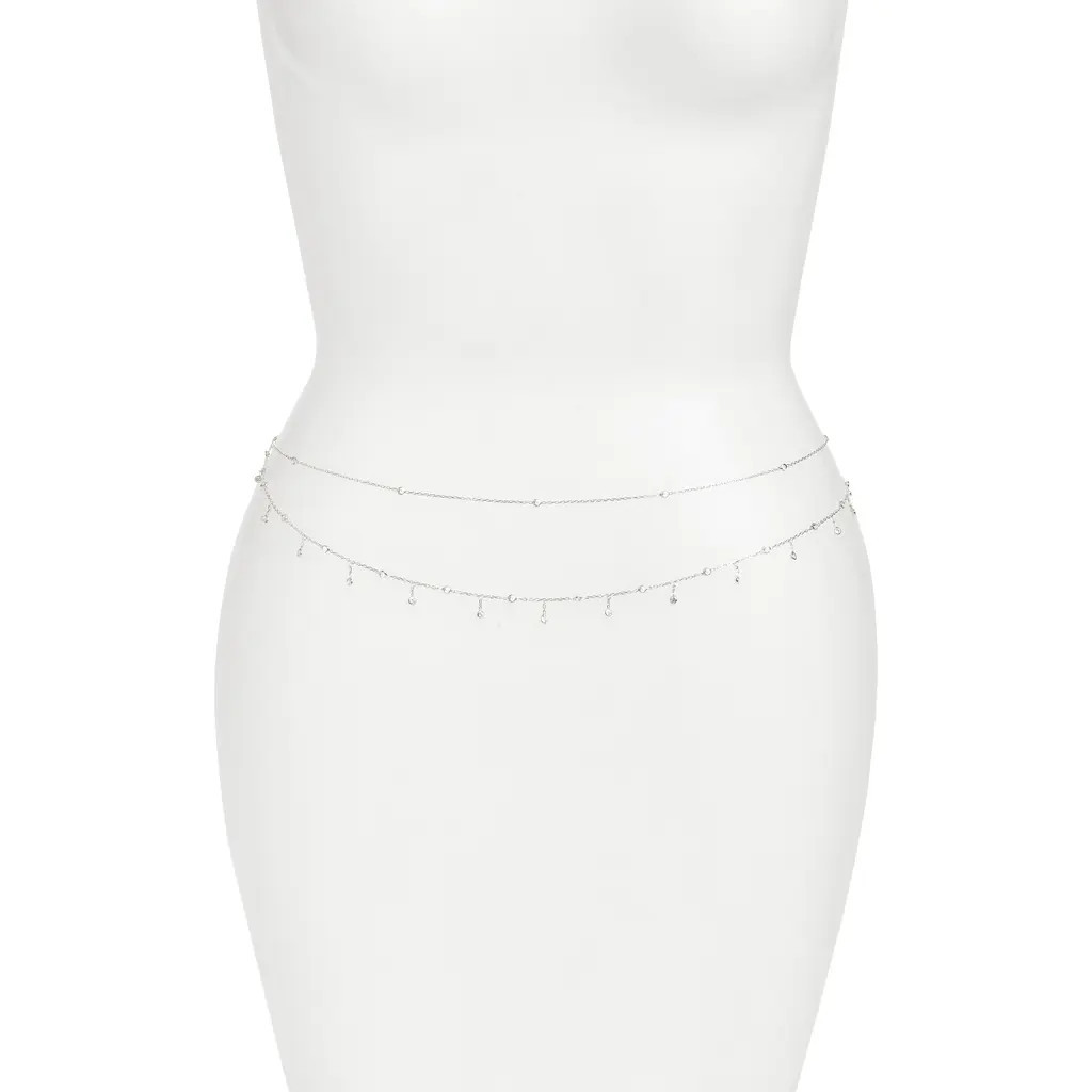 SHYMI Cubic Zirconia Body Chain in Silver at Nordstrom | Nordstrom