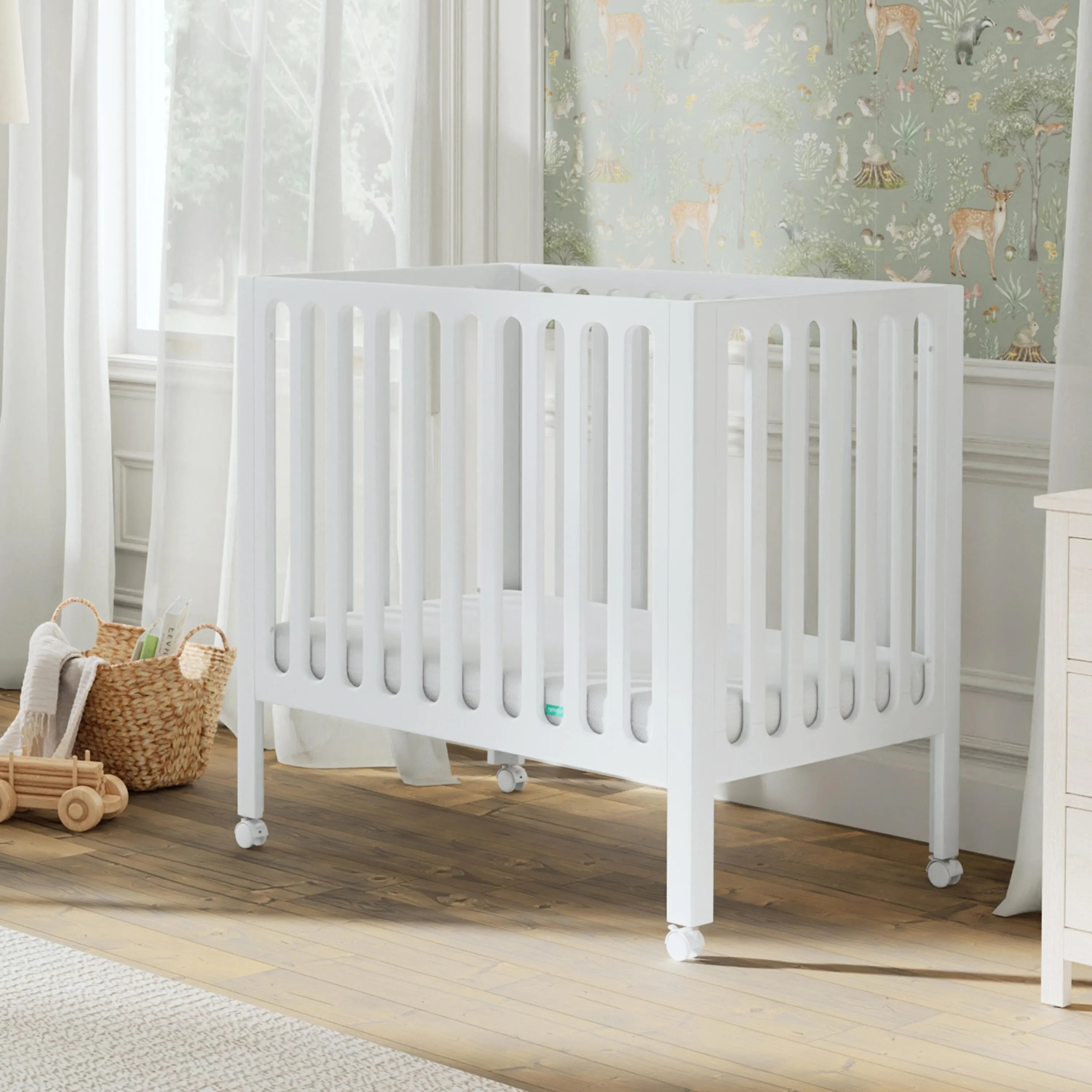 Newton Baby Galileo Mini Crib, White | Ashley