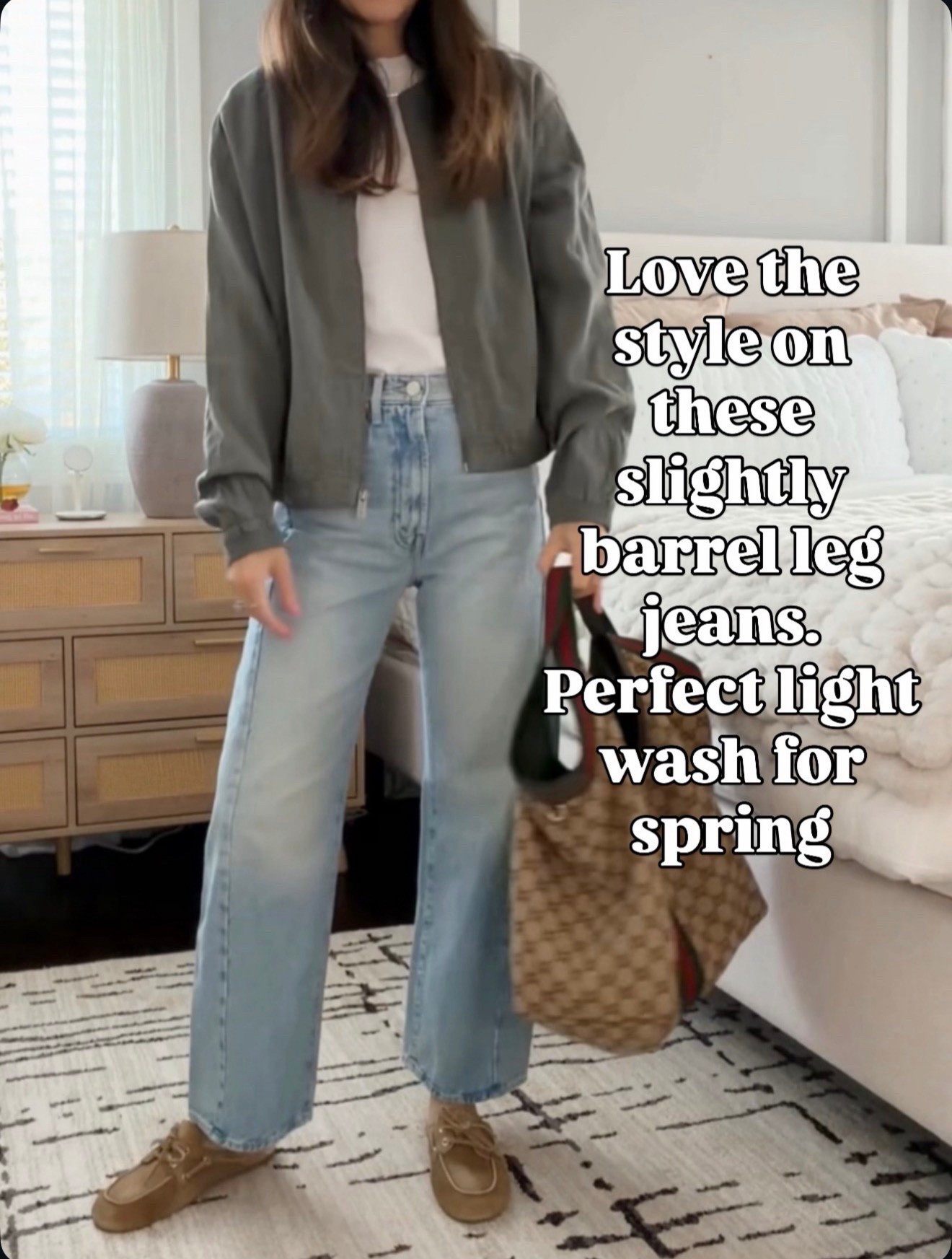 Loving these slightly barrel leg jeans for spring 🌸
Relaxed, modern and surprisingly flattering.

#LTKootd #LTKOver40 #LTKSeasonal