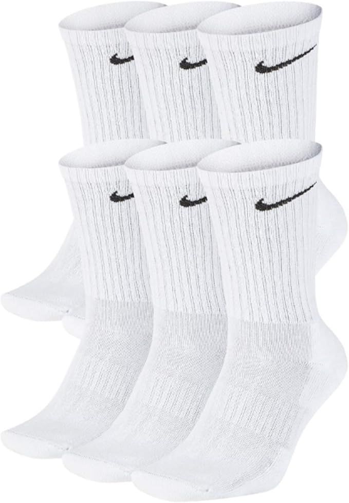 New 2019 NIKE Performance Cotton Cushion Socks for Men and Women Running/Walking/Training (6-Pair... | Amazon (US)