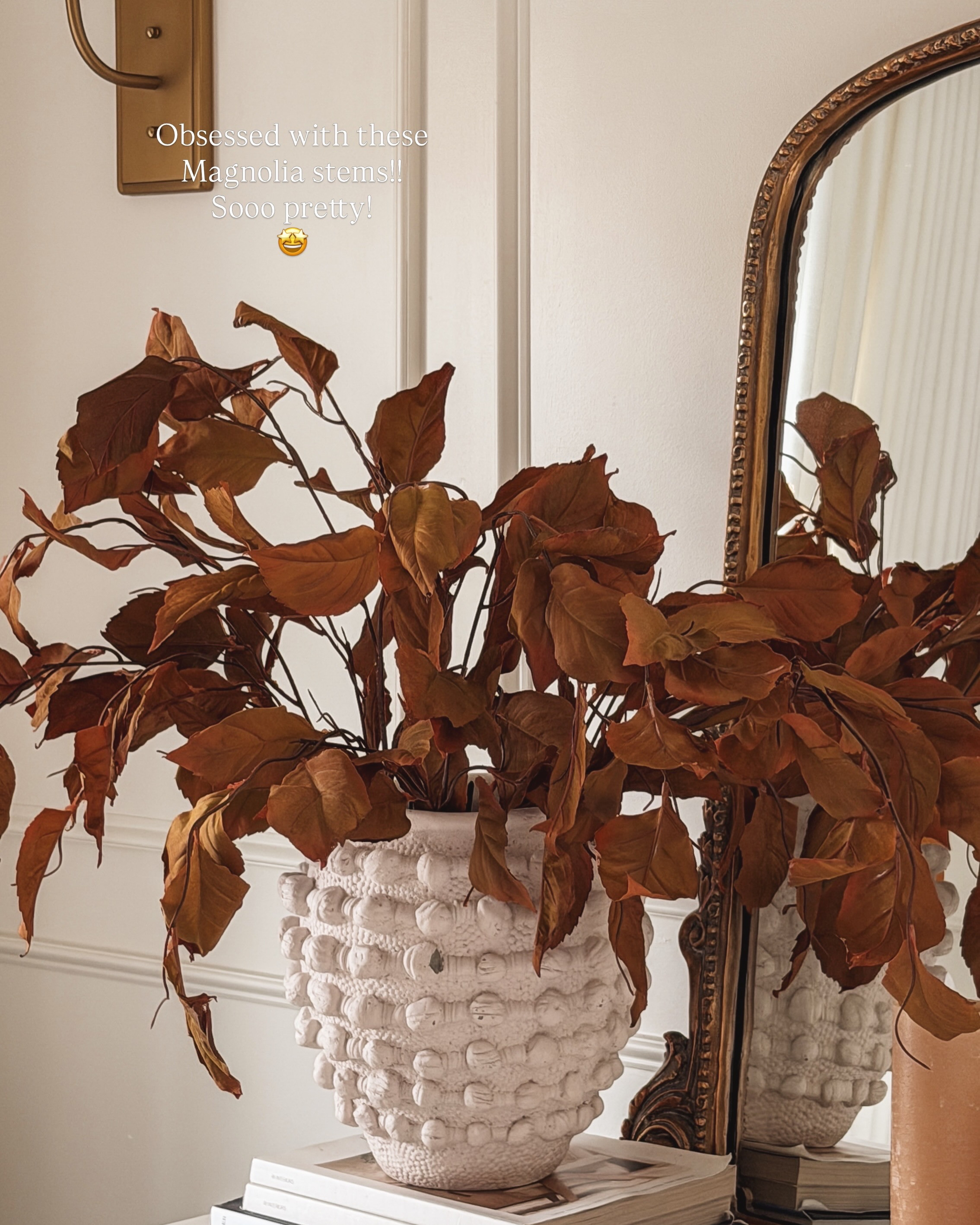 magnolia fall stems, fall decor, fall stems  

 