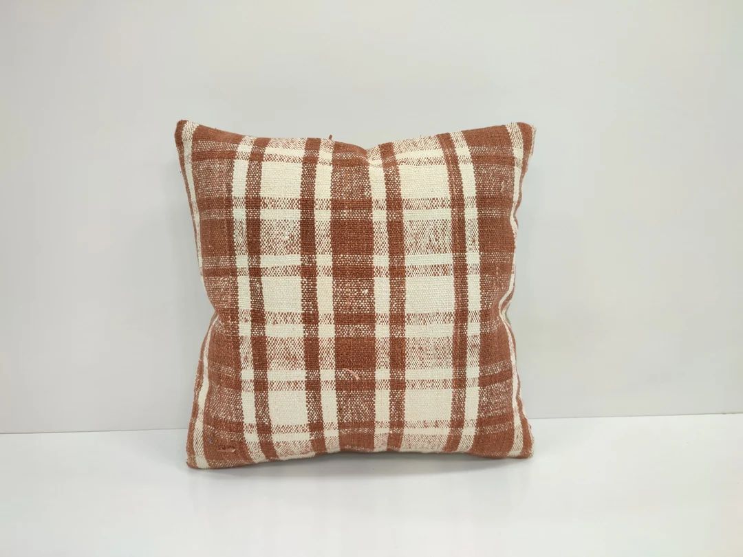 16x16 Striped Throw Pillow Striped Rug Cushion Interior - Etsy | Etsy (US)