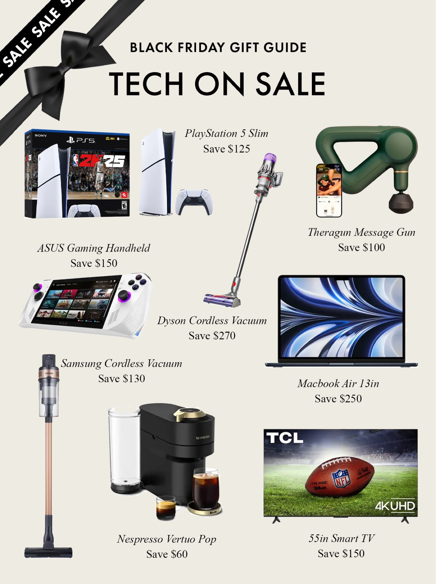 Black Friday deals have started! Save on these amazing tech deals. Perfect for this year’s gifts! Everything from Laptops, Gaming Consoles, Vacuums, and more! 

#LTKGiftGuide #LTKCyberWeek #LTKSaleAlert