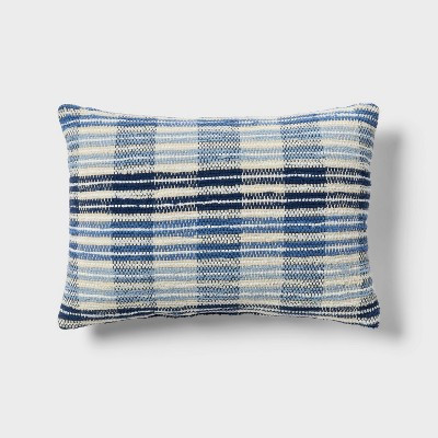 14"x20" Denim Stripe Woven Lumbar Decorative Pillow - Threshold™ | Target