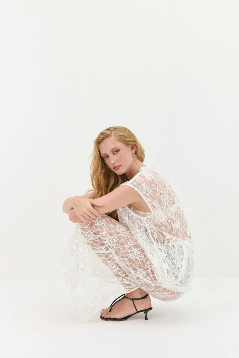 Devyn Sequin Top White | VRG Grl