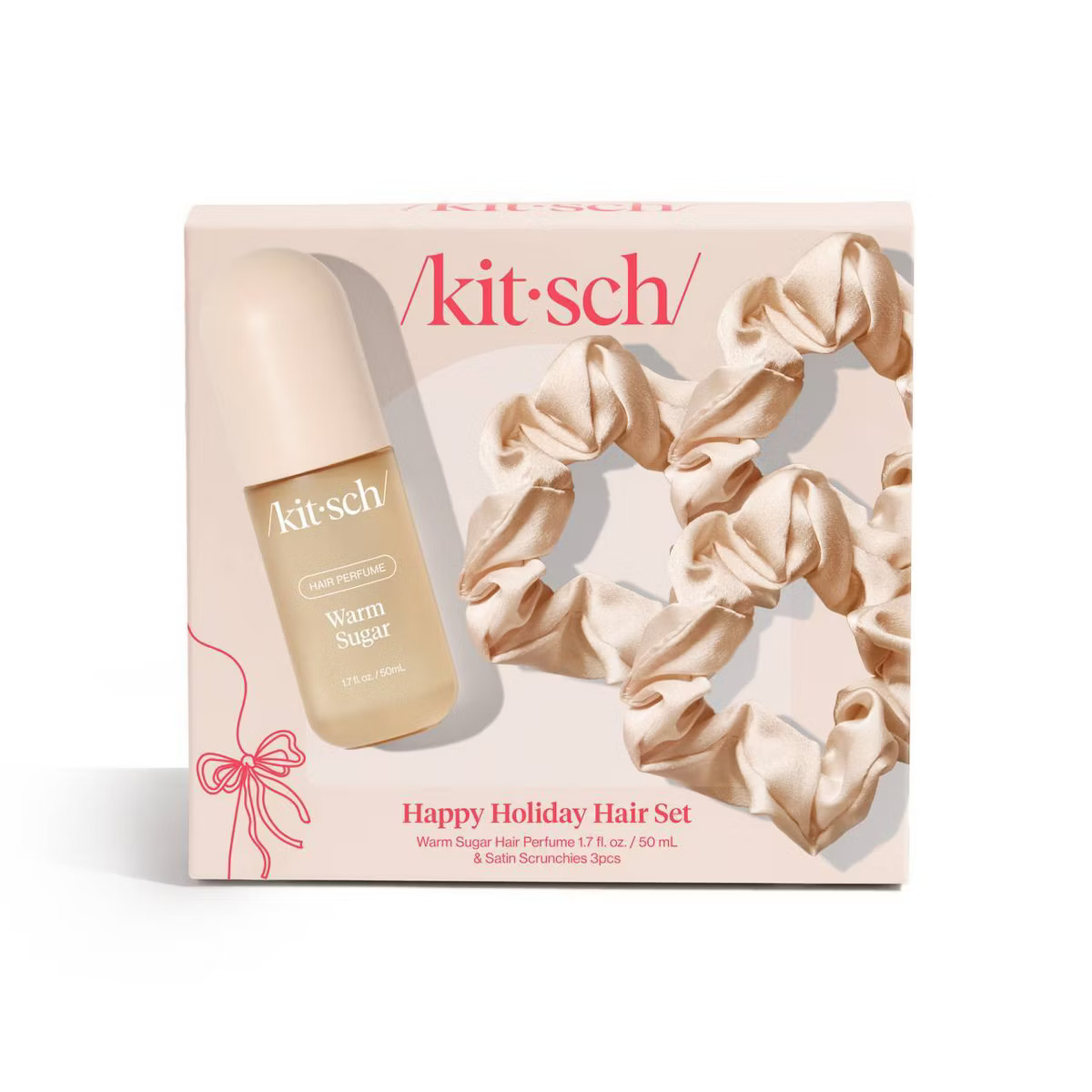 Kitsch Happy Holiday Hair Gift Set - 4pc - Warm Sugar | Target