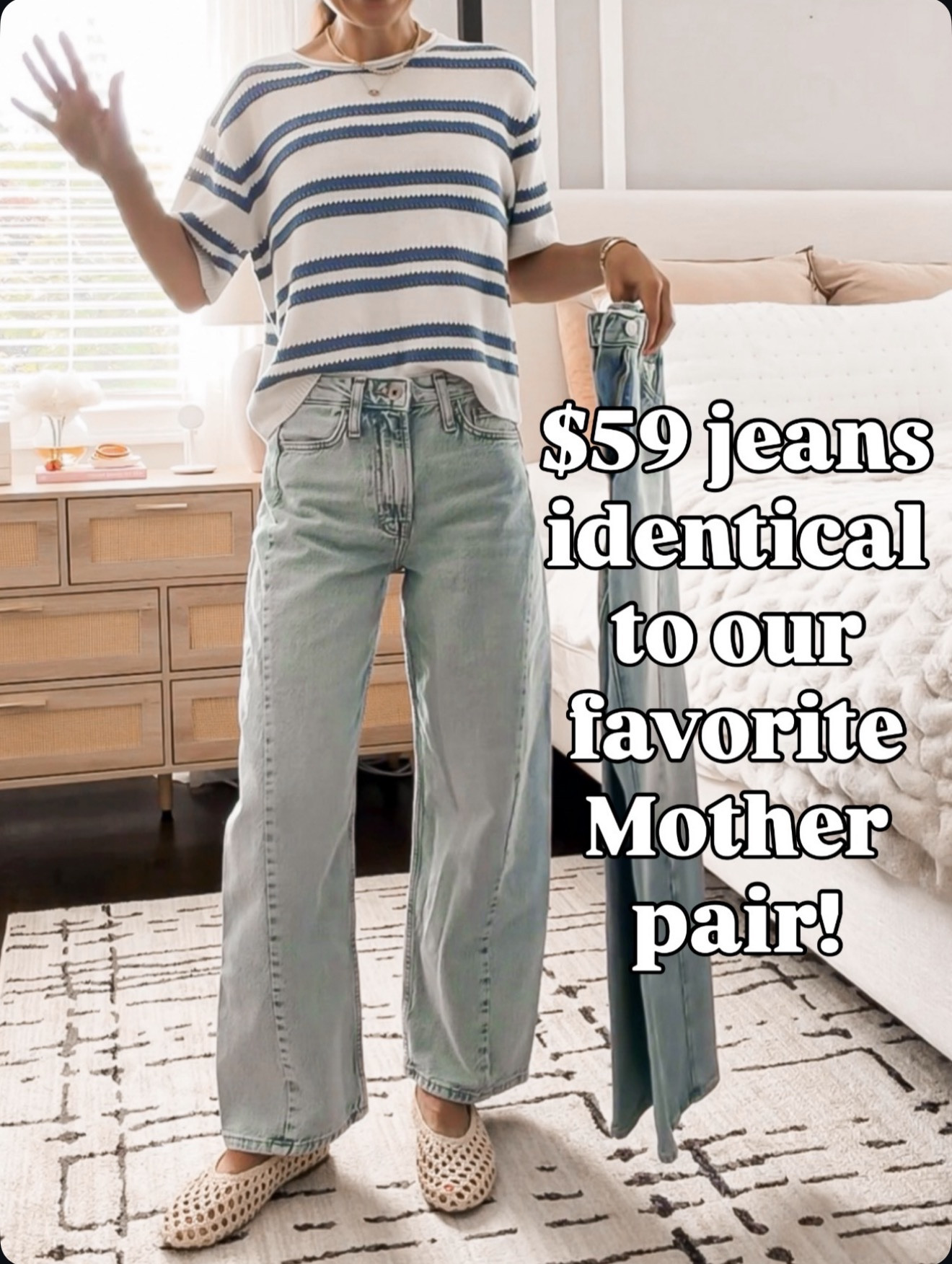 Found a $59 pair that gives the same vibe as our favorite Mother jeans. Such a good save! 👖🙌 wearing size 0

#LTKootd #LTKmomlife #LTKSeasonal