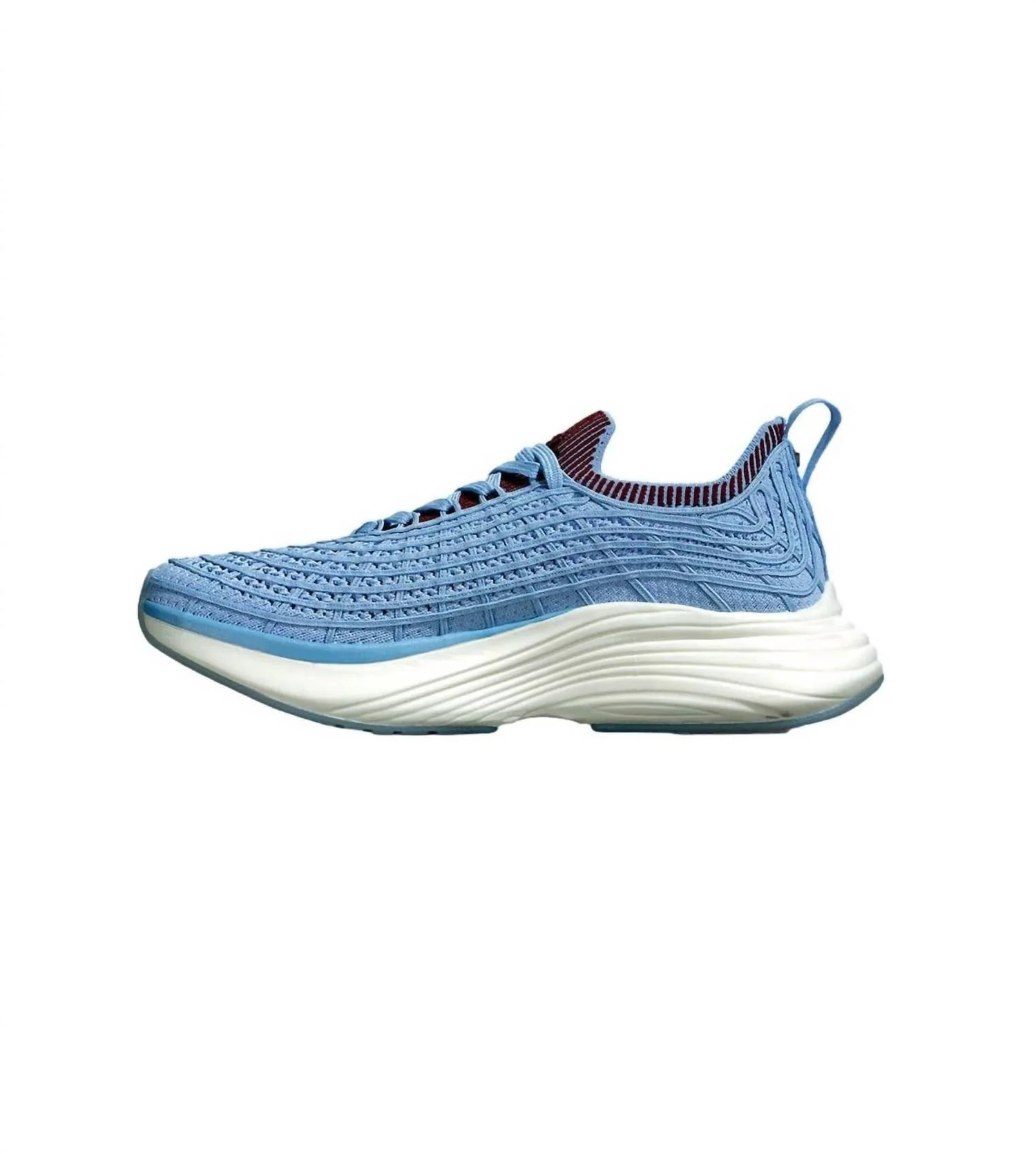 Women's Techloom Zipline Shoes In Ice Blue/burgundy/ribbed | Shop Simon