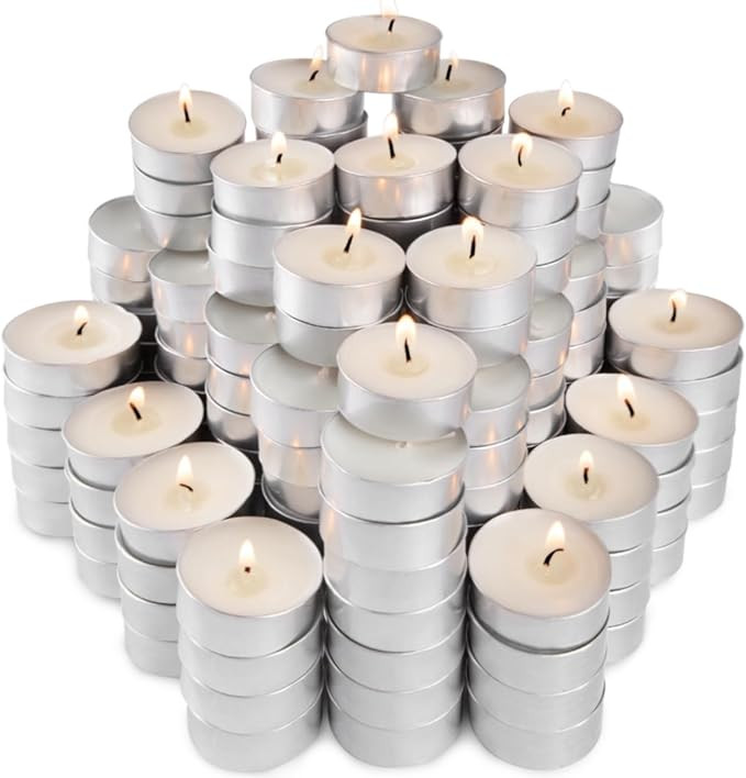 200 Pcs Unscented Tealight Candle Bulk 4 Hour Burn Time,Paraffin Tea Lights Candles,Unscented Dri... | Amazon (CA)