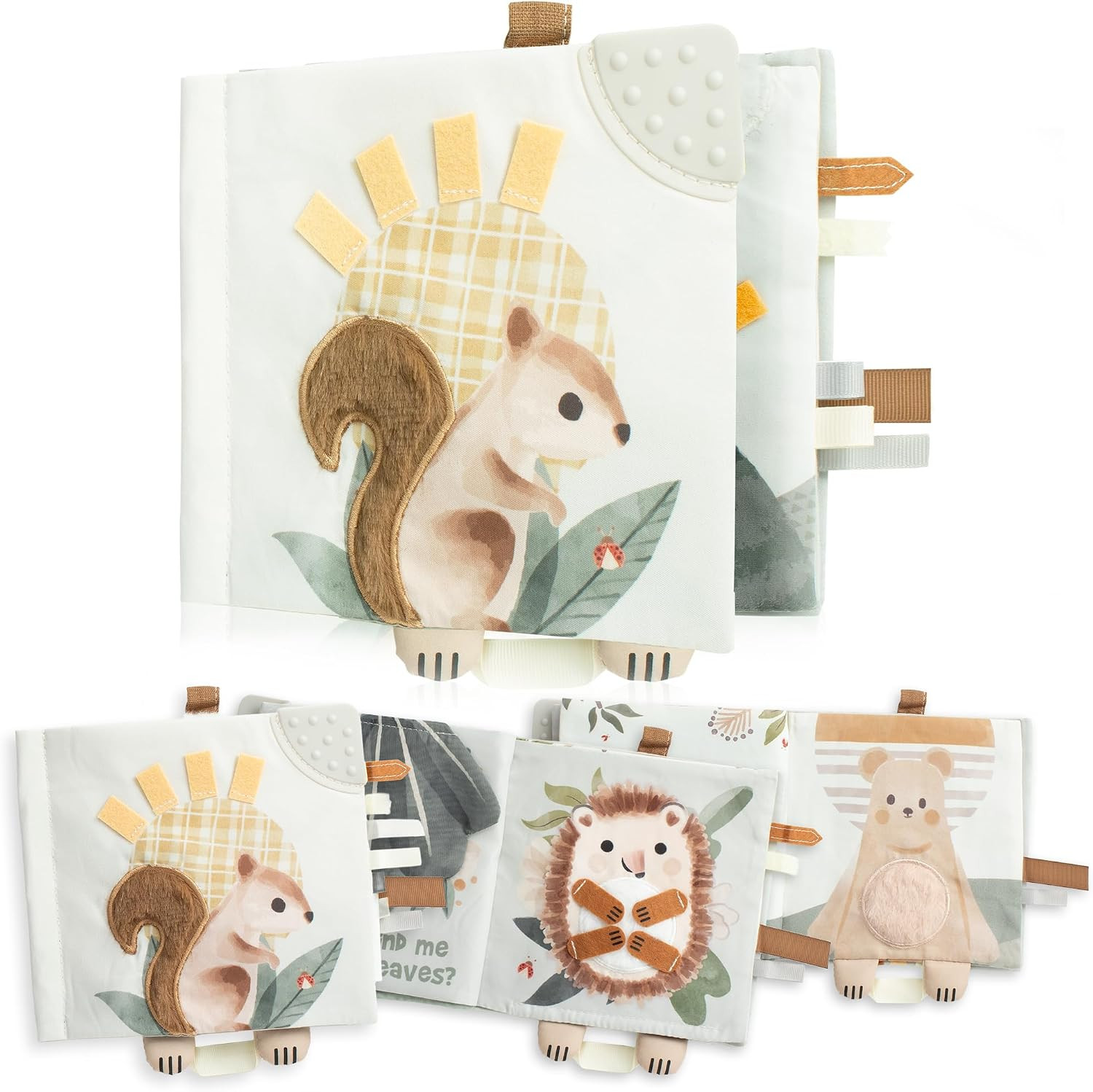 Soft Baby Book with Touch and Feel Pages - Cute Sensory Toy for Babies | Amazon (US)