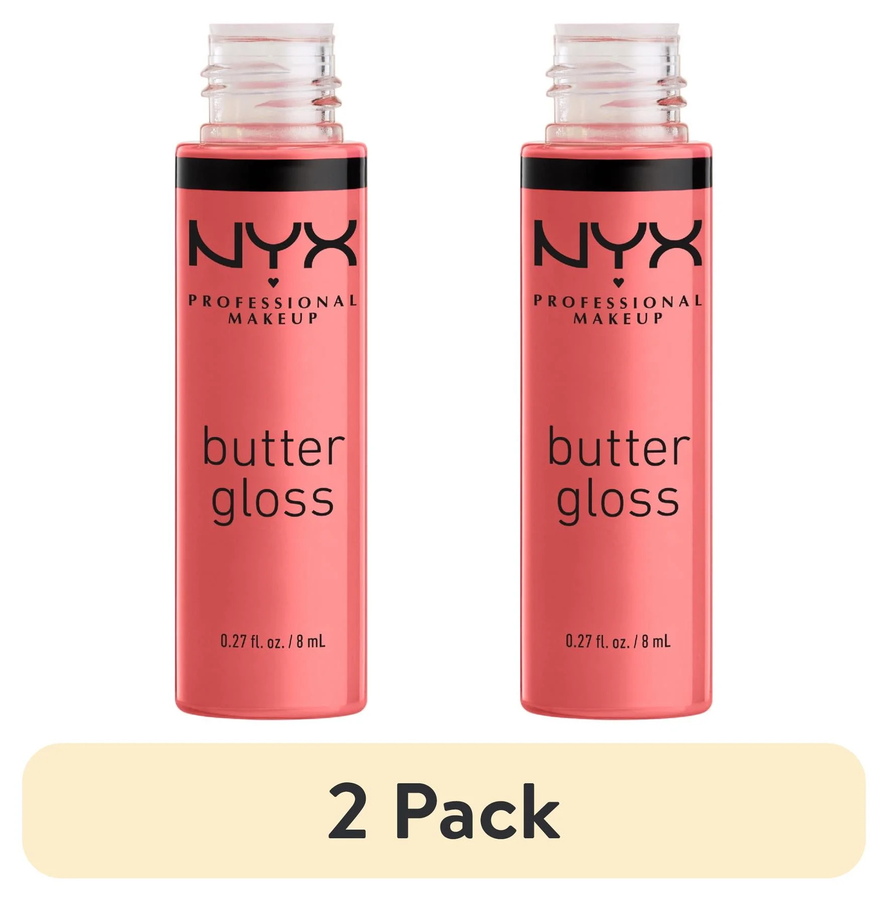 (2 pack) NYX Professional Makeup Butter Gloss, Non-Sticky Lip Gloss, Creme Brulee, 0.27 Oz | Walmart (US)