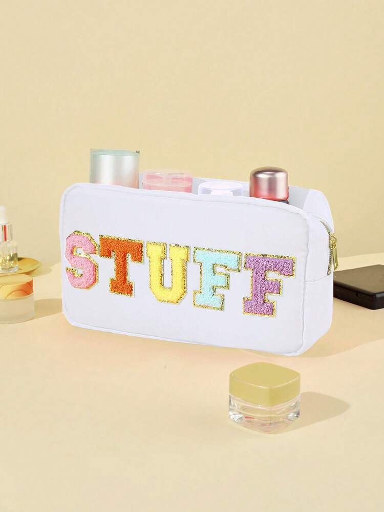 Letter Pattern Make Up Bag Zipper
       
              
              $3.47  
        $7.90
    ... | SHEIN