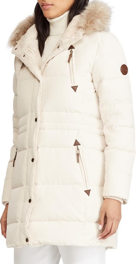 Faux Shearling Lined Down Coat, Puffers, Puffer Jacket, Puffer, Black Puffer Jacket | Nordstrom