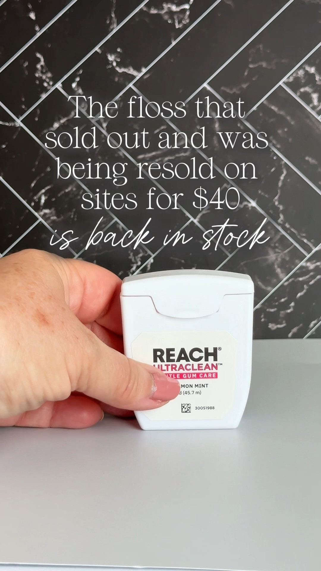 Tight teeth, sensitive gums, and I still floss every night. If you've ever had floss shred or snap between crowded teeth, you know the struggle. This one has a woven, expanding texture that actually glides through tight spaces instead of fighting you — and it's gentle enough for sensitive gums too. Cinnamon mint, vitamin E infused, PFAS-free. It's back in stock after selling out! 

#reachfloss #tightteeth #sensitivegums #shredresistantfloss #walgreensfinds #amazonfinds #dentalcare #oralcare #gifted

shred-resistant floss, floss for tight teeth, floss for crowded teeth, gentle on sensitive gums, floss that doesn't snap, woven floss, expanding floss, PFAS-free floss, dentist-recommended floss

#LTKBeauty